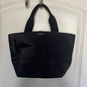 kate spade Black Tote Bag with Textured Material and Minimalist Design